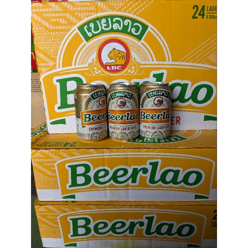 Bia Lào Vàng Beerlao Prenium Lager 330 ml x 24 lon (5 %)