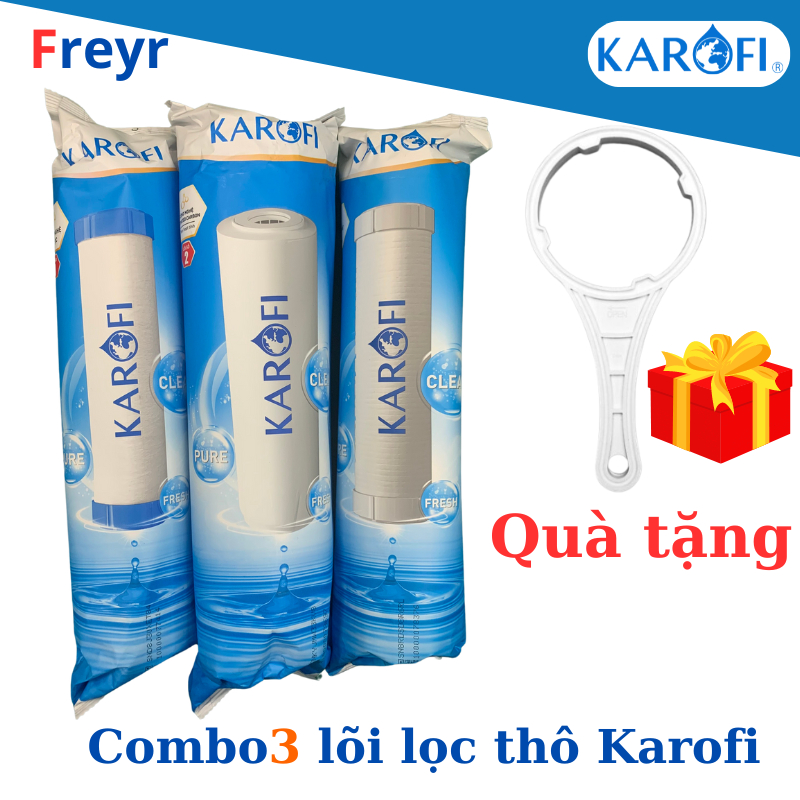 Combo 3 Lõi 123 Smax Duo Karofi - Lõi Lọc Thô Với Công Nghệ Vi Lọc Dùng Cho Máy Lọc Nước RO, chính h