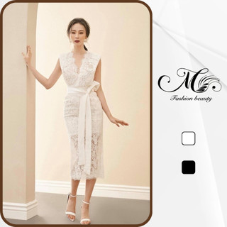 ĐẦM REN BODY THIẾT KẾ CỘT NƠ EO