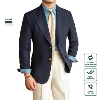 Áo Blazer Nam Cao Cấp Harold Roma Seersucker - Áo Vest Đi Làm 1 Hàng Khuy Sang Trọng, Chống Nhăn, Độ Bền Cao