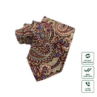 Phụ Kiện Thời Trang Cà Vạt Cao Cấp Harold Cravate Họa Tiết Paisley Chống Nhăn, Chống Bụi, Thiết Kế Sang Trọng