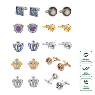 Phụ Kiện Thời Trang Khuy Măng Sét - Cufflinks Cao Cấp Harold Twining Three Dimensi Phủ Kim Loại Chống Rỉ Cao Cấp