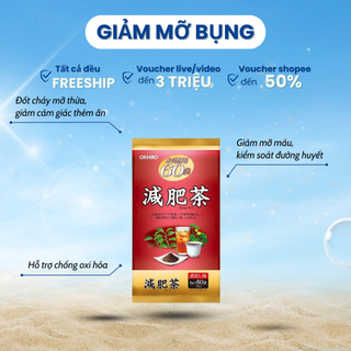 Trà hỗ trợ giảm mỡ bụng Genpi Orihiro 60 gói