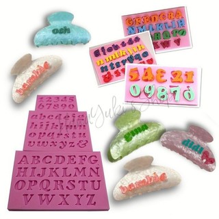 Khuôn silicon đúc chữ, số dùng trong sáng tạo Resin thủ công.