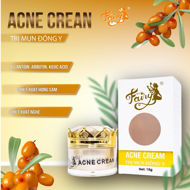 [Tặng quà] KEM FACE MỤN FAIRY 15G (Hỗ trợ giảm mụn, mờ thâm)