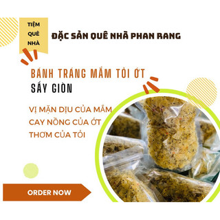  Bánh Tráng Chiên Mắm Tỏi Ớt SẤY GIÒN  100gr  Đặc Sản Phan Rang Siêu Giòn - Tiệm Quê Nhà 