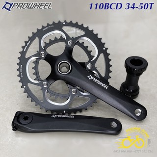 Đùi đĩa rỗng xe đạp prowheel rpn goldix 34-50t