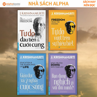 Lẻ/combo sách về khám phá tự do, cuộc sống của j.krishnamurti - firstnews