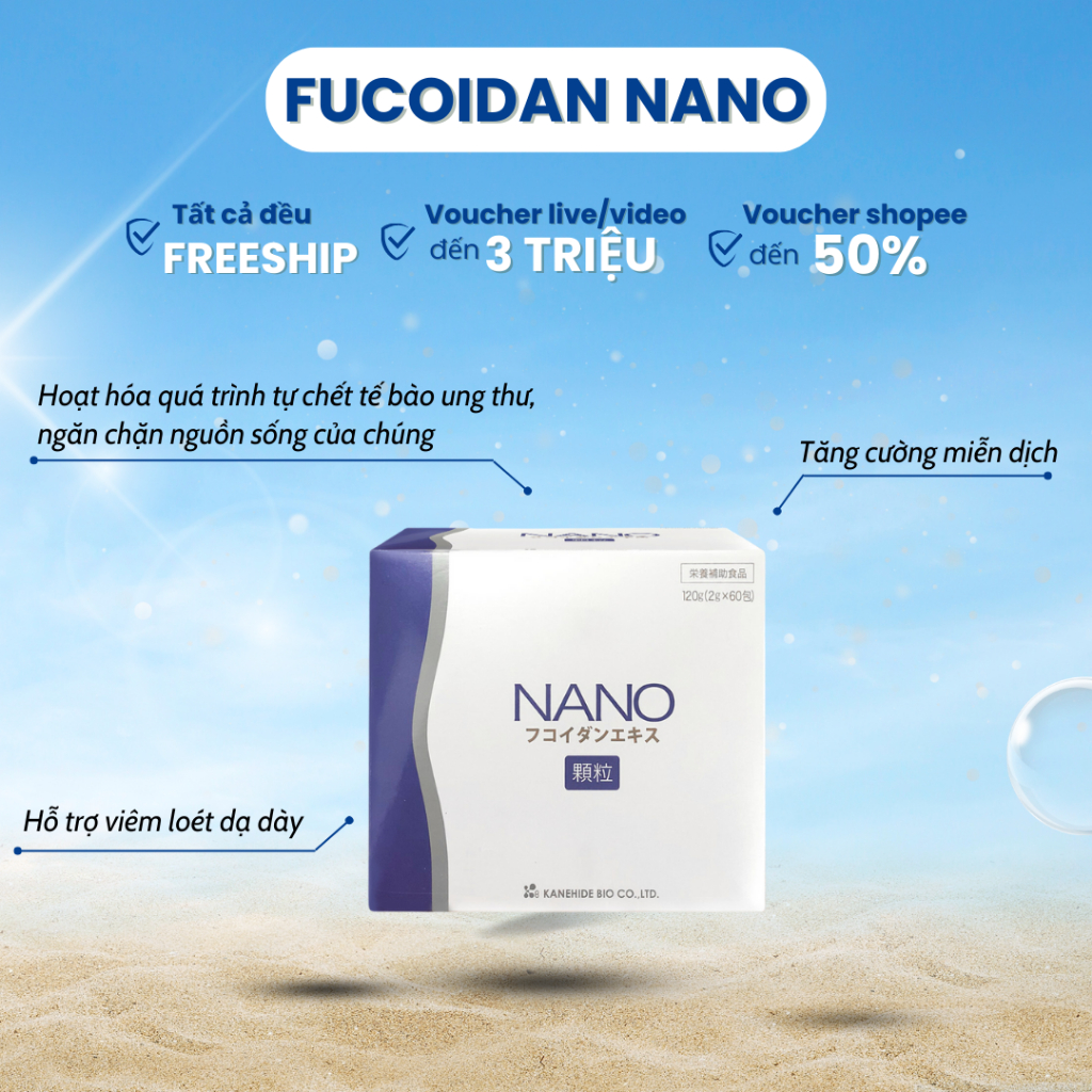 Fucoidan Nano Extract Granul 60 Gói - Hàng nội địa Nhật date 3/2025