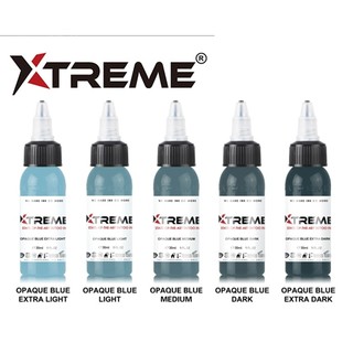 Set mực xăm tattoo tông Xanh Opaque Blue Xtreme