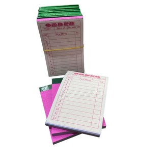10 Cuốn Phiếu Order 2 liên kt: 7cm x 10cm, 100 tờ/cuốn