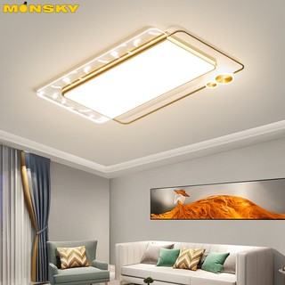 Đèn trần MONSKY ROSE LED mâm 3 màu ánh sáng có điểu khiển từ xa tiện dụng