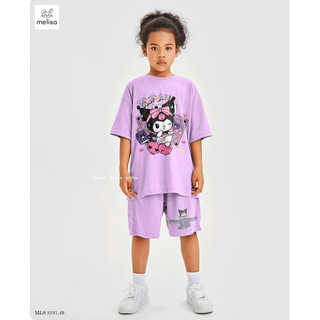 Bộ thun tím Kuromi siêu co giãn