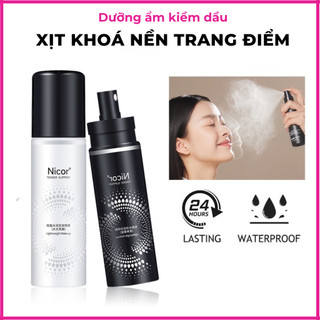  Xịt Cố Định Trang Điểm Lâu Trôi Dưỡng Ẩm Kiềm Dầu Xịt Khoá Makeup Nicor 100ml 