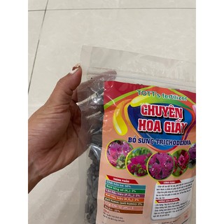 Phân hoa giấy gói 1kg, TOTT's fertilizer, kích ra hoa giúp hoa nở đều đồng loạt đẹp màu THÙNG 25 GÓI
