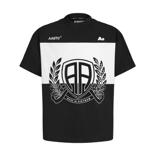 ÁO BADGE AASTU // AA BADGE TEE // BLACK WHITE