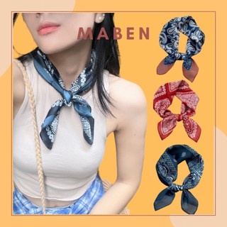 Khăn bandana in hoa văn size 53x53cm - Maben