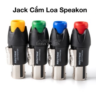 Giắc Cắm Loa Speakon Neutrik đầu bọc kim loại, giá 1 chiếc, đầu cắm loa sân khấu hoặc các loại loa gia đình|