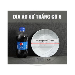 DĨA  ẢO TRÒN SỨ TRẮNG LA HÁN – ĐỦ SIZE  (CỠ 6,7,8,9)