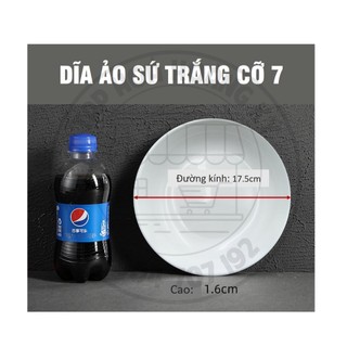DĨA  ẢO TRÒN SỨ TRẮNG LA HÁN – ĐỦ SIZE  (CỠ 6,7,8,9)