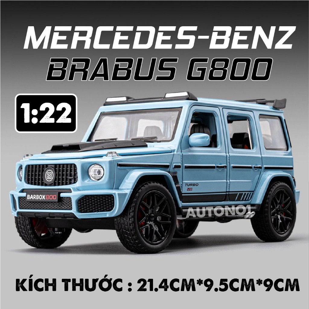 Mô hình xe Mercedes Benz Brabus G800 full open bầu trời sao 1:22 Alloy Model OT435 OT398