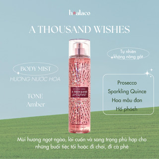 BODY MIST Xịt thơm toàn thân A THOUSAND WISHES bath body works