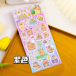 STICKER 1 TỜ CAPYBARA ÓNG ÁNH