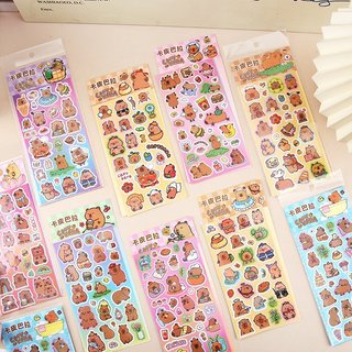 STICKER 1 TỜ CAPYBARA ÓNG ÁNH