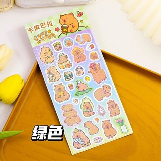STICKER 1 TỜ CAPYBARA ÓNG ÁNH