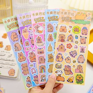 STICKER 1 TỜ CAPYBARA ÓNG ÁNH