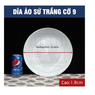 DĨA  ẢO TRÒN SỨ TRẮNG LA HÁN – ĐỦ SIZE  (CỠ 6,7,8,9)