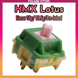 HMX Lotus linear switch công tắc bàn phím cơ Polabe Store HMX Switch Prelube mượt