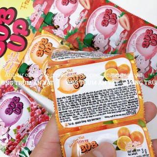 Kẹo Gum Thổi Bubup Trái Cây Lotte (gói 3g), đồ ăn vặt