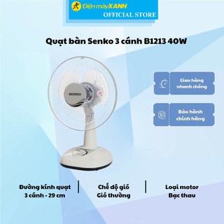 Quạt bàn Senko 3 cánh B1213 40W  - Hàng chính hãng