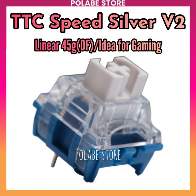 TTC Speed Silver V2 linear switch bàn phím cơ TTC Quick Silver V2 - Polabe Store