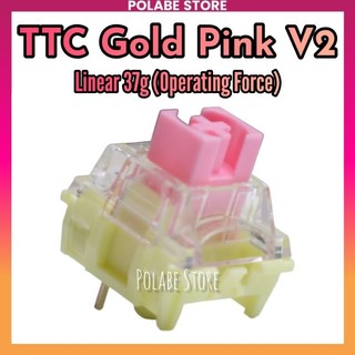 Ttc gold pink v2 gateron yellow pro 3.0 linear switch công tắc bàn phím cơ - polabe store
