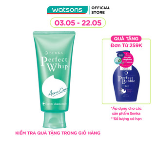 Sữa Rửa Mặt Senka Perfect Whip Acnes Care Dành Cho Da Mụn 100g