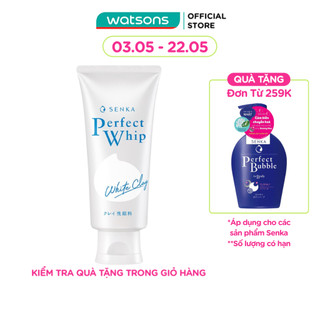 Sữa Rửa Mặt Tạo Bọt Senka Perfect Whip White Clay 120g