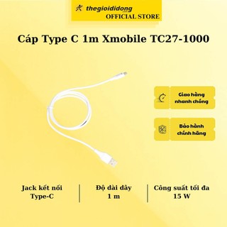 Cáp Type C 1m Xmobile TC27-1000 Trắng