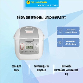 Nồi cơm điện tử Toshiba 1 lít RC-10NMFVN(WT)