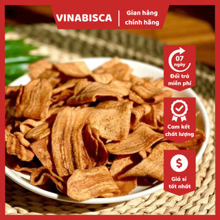 Chuối sấy mộc không đường ăn kiêng loại 1 giòn ngọt tự nhiên VINABISCA trái cây sấy khô 500g