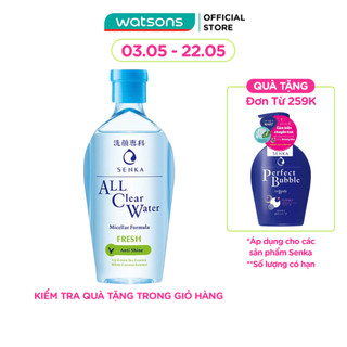 Nước Tẩy Trang Senka A.L.L Clear Water Micellar Fresh 230ml