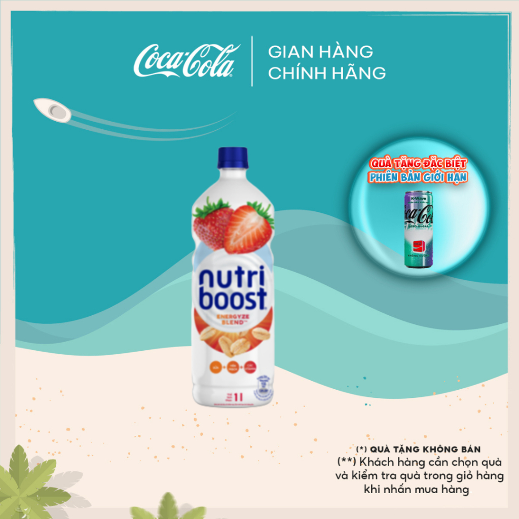 Chai Sữa Nutriboost Thế Hệ Mới Hương Dâu 1l/Chai Coca-Cola Official Store