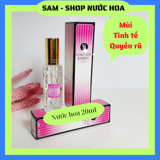 Nước hoa mini Victoria Secret nữ 20ml dạng xịt- mẫu 4d- Mùi Victoria Secret Bomshell- Nuochoamini20ml