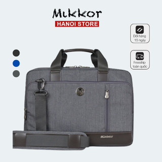 Cặp laptop công sở nhiều ngăn đựng máy tính 15.6 inch Mikkor The Ralph Briefcase chất liệu vải chống trượt nước