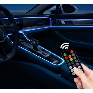 Đèn Led Viền Trang Trí Nội Thất Ô Tô 7 màu sắc, 8 chế độ sáng, nhấp nháy theo nhạc