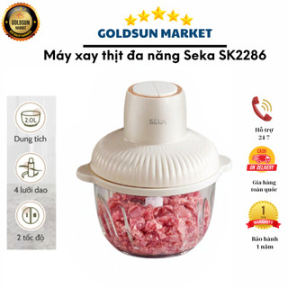 Máy xay thịt đa năng SEKA SK2286, Máy xay thực phẩm đa năng 2L Công Suất Lớn 500W Bảo hành 12 tháng