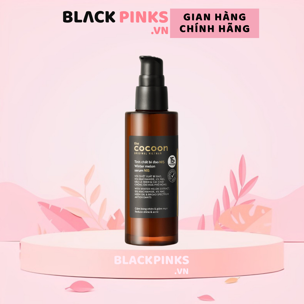 Tinh chất Cocoon bí đao N15 giảm bóng nhờn và giảm mụn 70ml