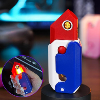 Quẹt điện dao củ cà rốt in 3d kéo dài, kèm đầu đốt sensor sạc type c