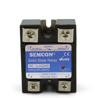 Rơ-le bán dẫn ngõ vào tuyến tính 4-20mA, SSR 1 pha input:4-20mA dòng 25A - 120A | Relay Bán Dẫn